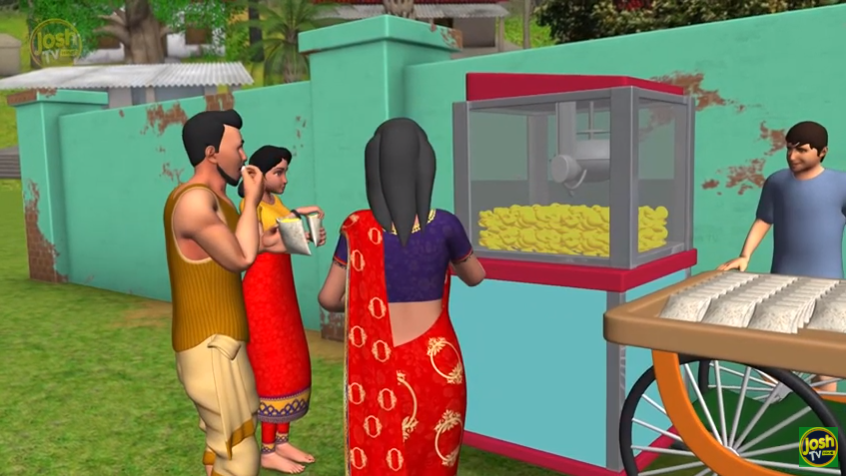 पॉपकॉर्न वाले की सफलता Hindi Kahaniya | Popcorn Seller's Success हिंदी  कहानियाँ Funny Village Video